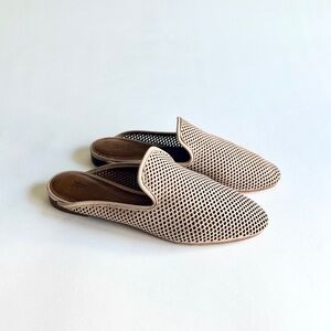 Frye Cream Tan Genuine Leather Mules size 8